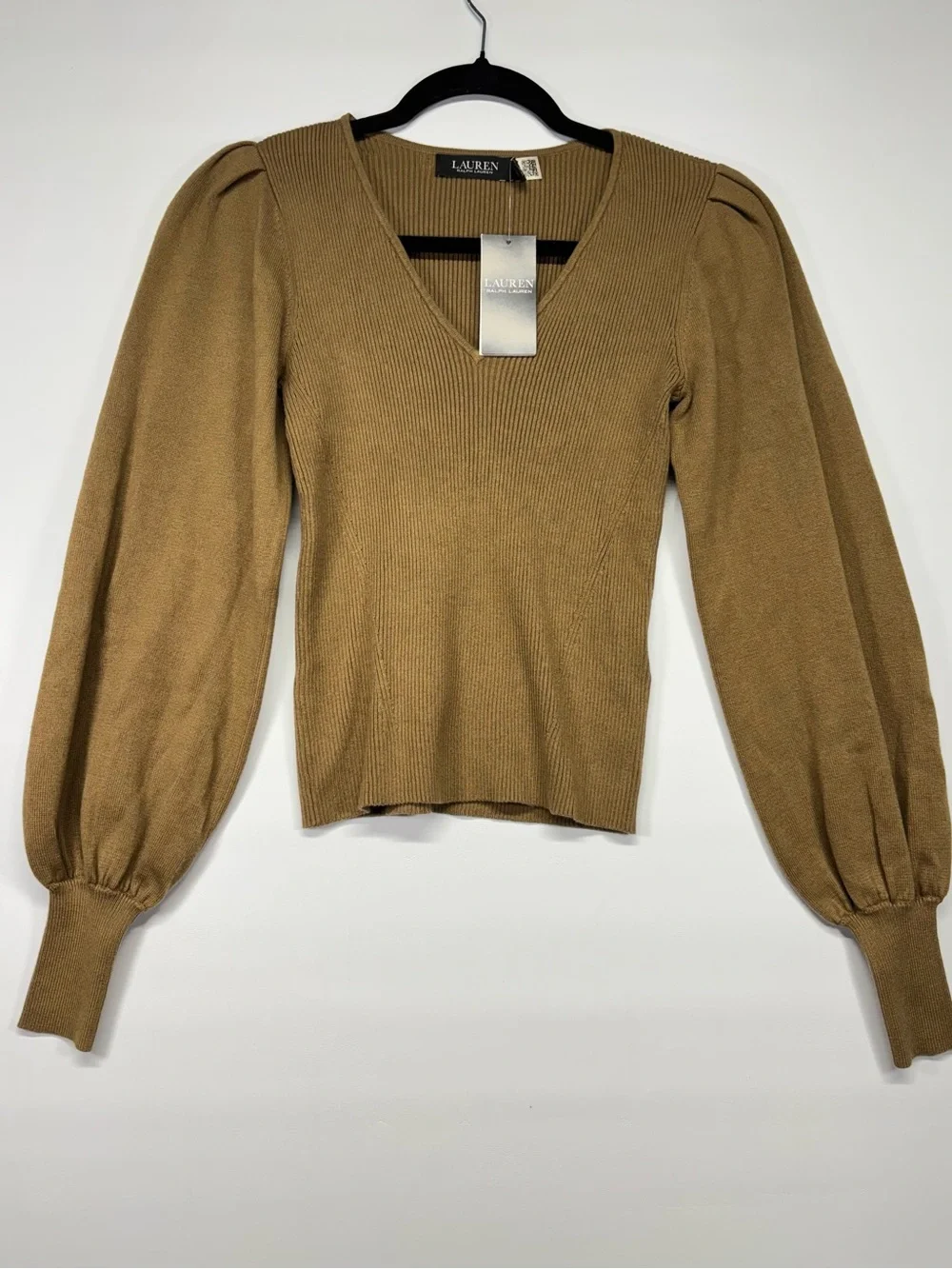 ✨Lauren Ralph Lauren Women's Blouson-sleeve Sweater Size XS